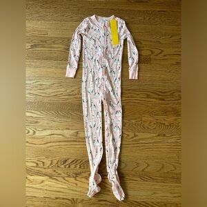 NWT Old Navy Printed One-Piece Footie Pajamas in Pink Penguins Print